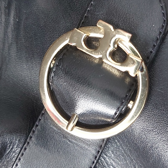 Tory Burch Sofia wedge tall black boots size 8.5 - Picture 12 of 16